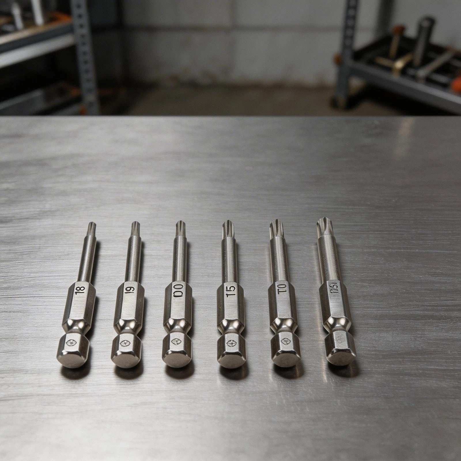 Set of 6 Plum Blossom Hexagonal Screwdriver Bits for Electric Drills