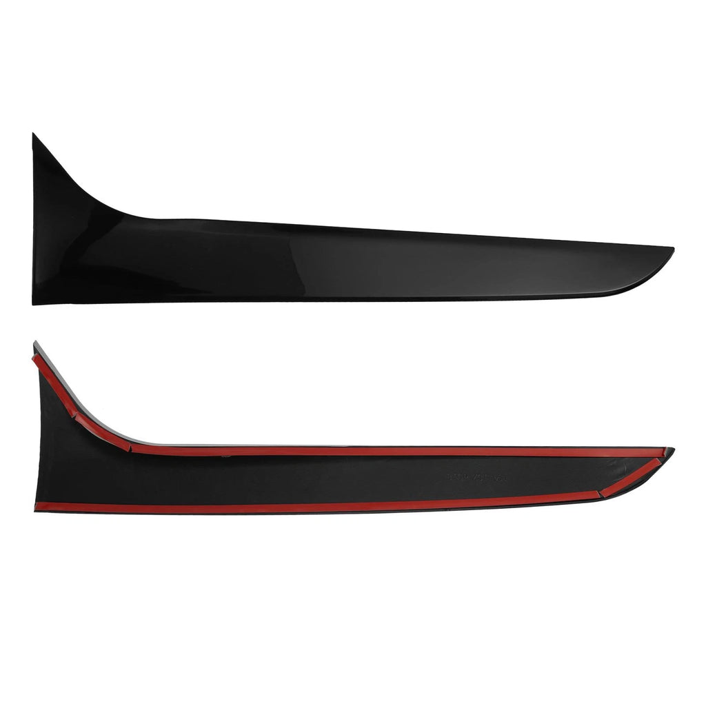 2X Black Rear Window Side Spoiler Wing Trim for Audi A4 B8 Avant (2009–2016)