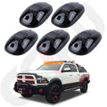 Set of 5 Cab Roof Marker Lights for Dodge Ram 3500 4500 (2003–2018) Yellow Smoke