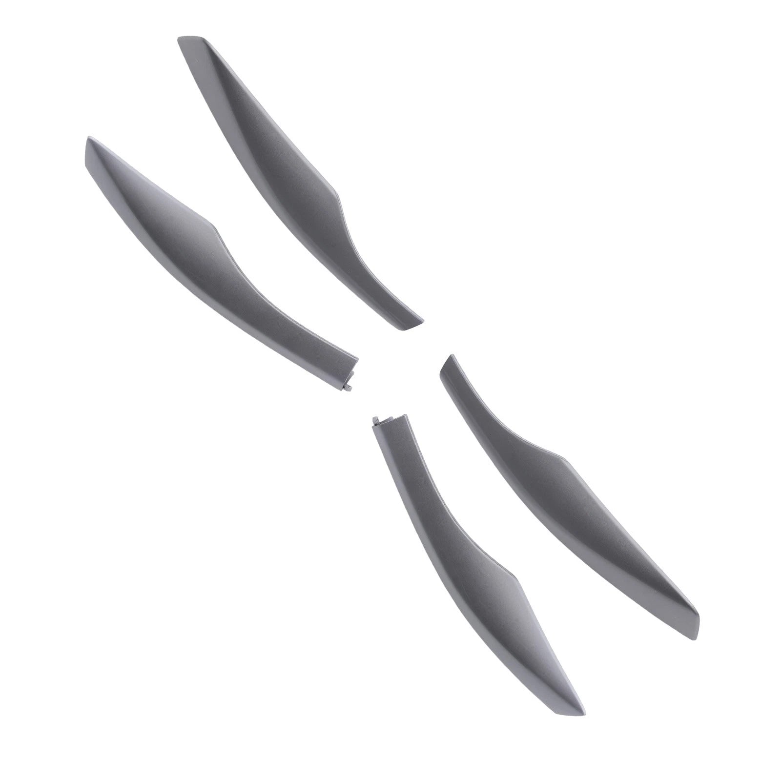 Set of 4 ABS Roof Rail End Covers for Lexus RX RX350 (2010–2015) Silver