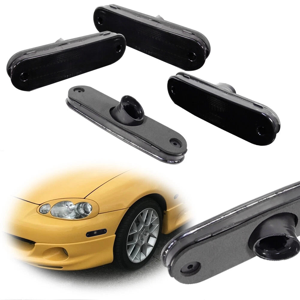 Set of 4 Smoked Side Marker Light Housings for Mazda Miata MX-5