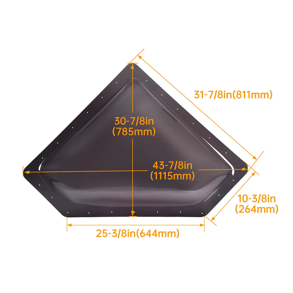 Tinted RV Skylight Cover for Travel Trailer (12112)