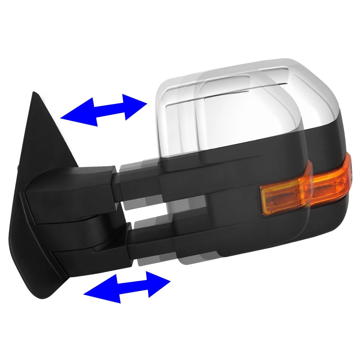 Powered Heated LED Turn Signal Puddle Towing Mirror for Ford F150 (2004–2014)