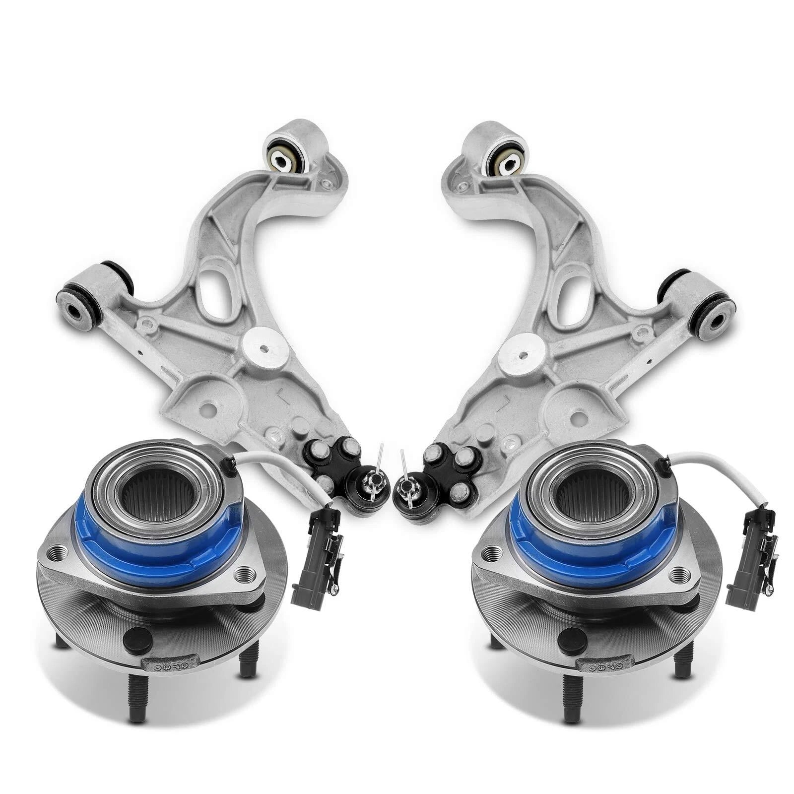 4x Front Wheel Hub Control Arm Ball Joint Kit for Buick Cadillac Olds (1996–2005)
