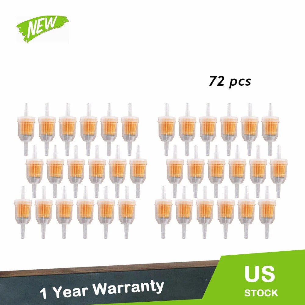 72 Pack Universal Fuel Filter for Kawasaki Kohler (Universal)