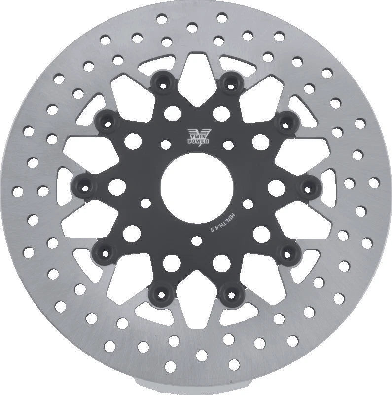 Twin Power Front 11.8" Floating Rotor for FLH FLT (2008–2013) FLHR (2008–2016) Dyna (2006–2017)