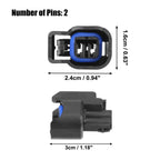 Set of 2 Fuel Injector Connector Adapters for Ford (No.1U2Z14S411BPA)