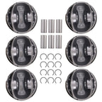 6pcs Piston & Rings Kit for Land Rover Range Rover Sport 3.0L V6 (2014–2019)