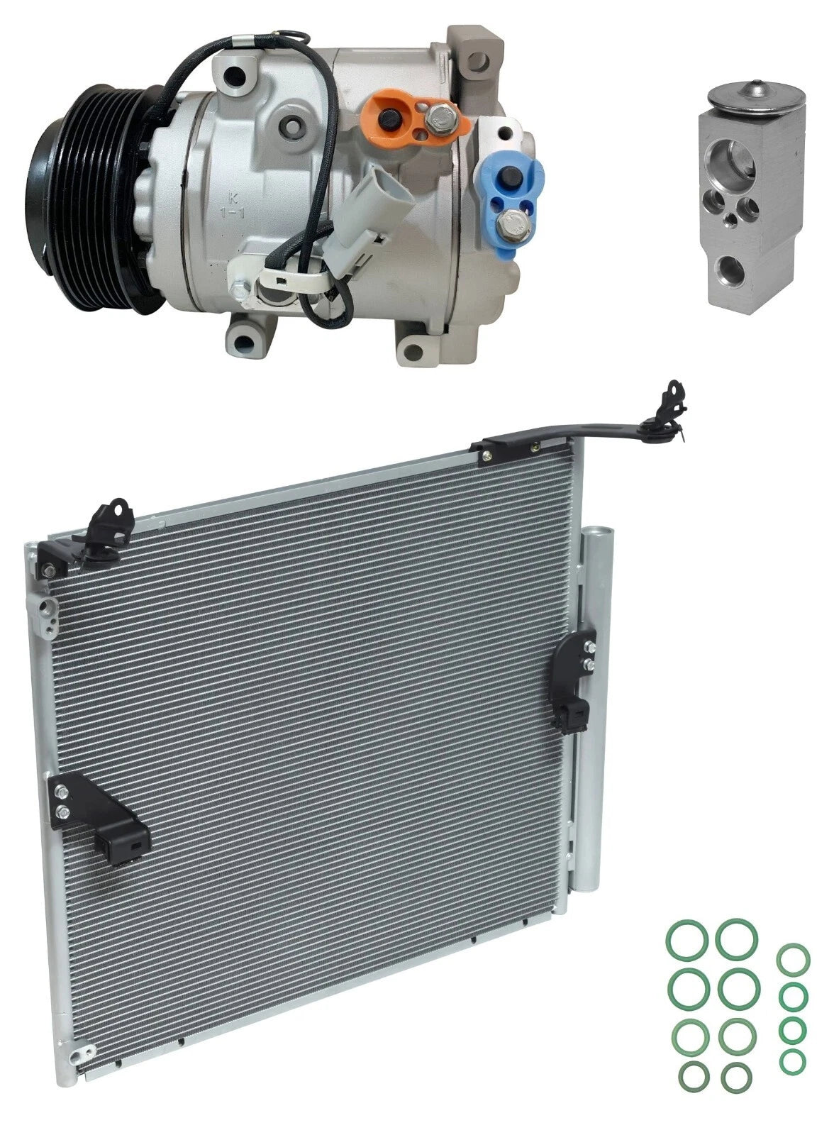 AC Compressor Kit w Condenser for Lexus GX460 4.6L (2014–2015)