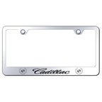 Stainless Steel License Plate Frame - Officially Licensed for Cadillac