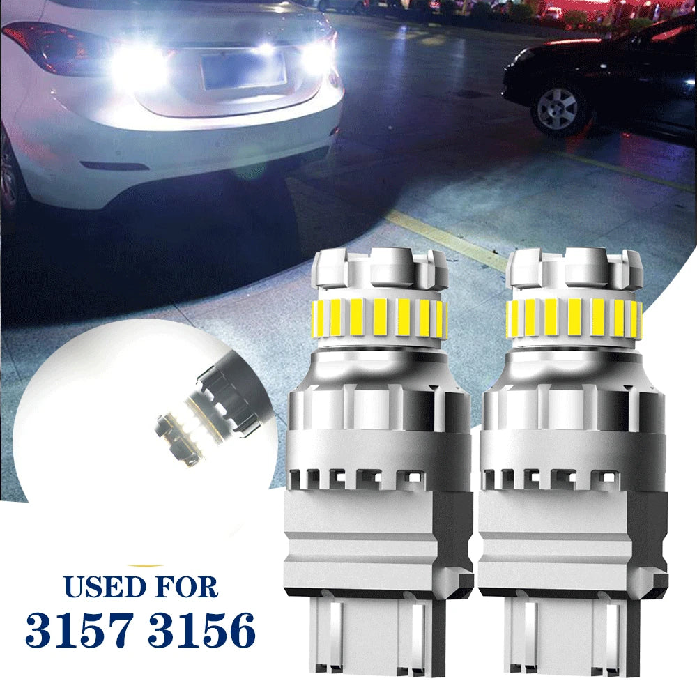 2X AUXITO LED 3057 3157 4157 Backup Reverse Light Bulbs for