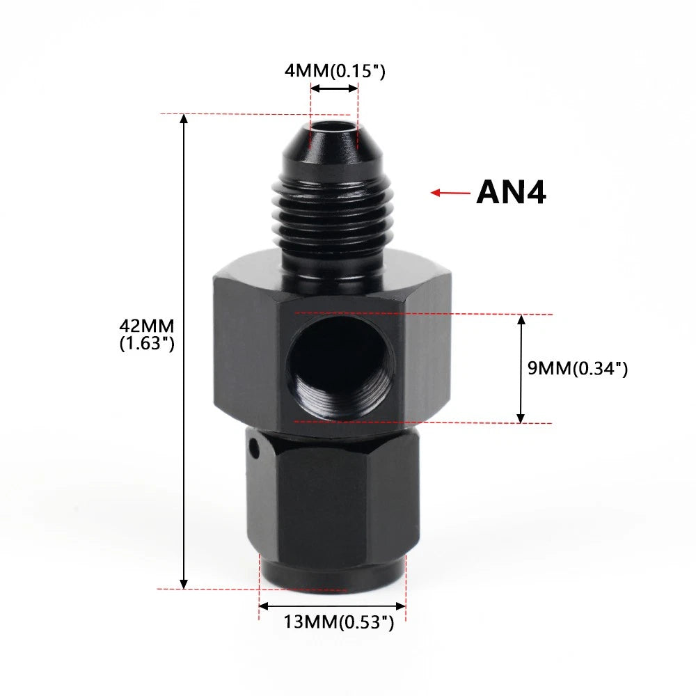 4AN 6AN 8AN 10AN Male to Female Adapter with 1/8" NPT Fitting