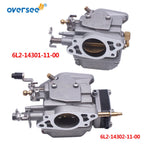 Carburetor Kit 6L2-14301 + 6L2-14302-00 for Yamaha Outboard 20HP 25HP