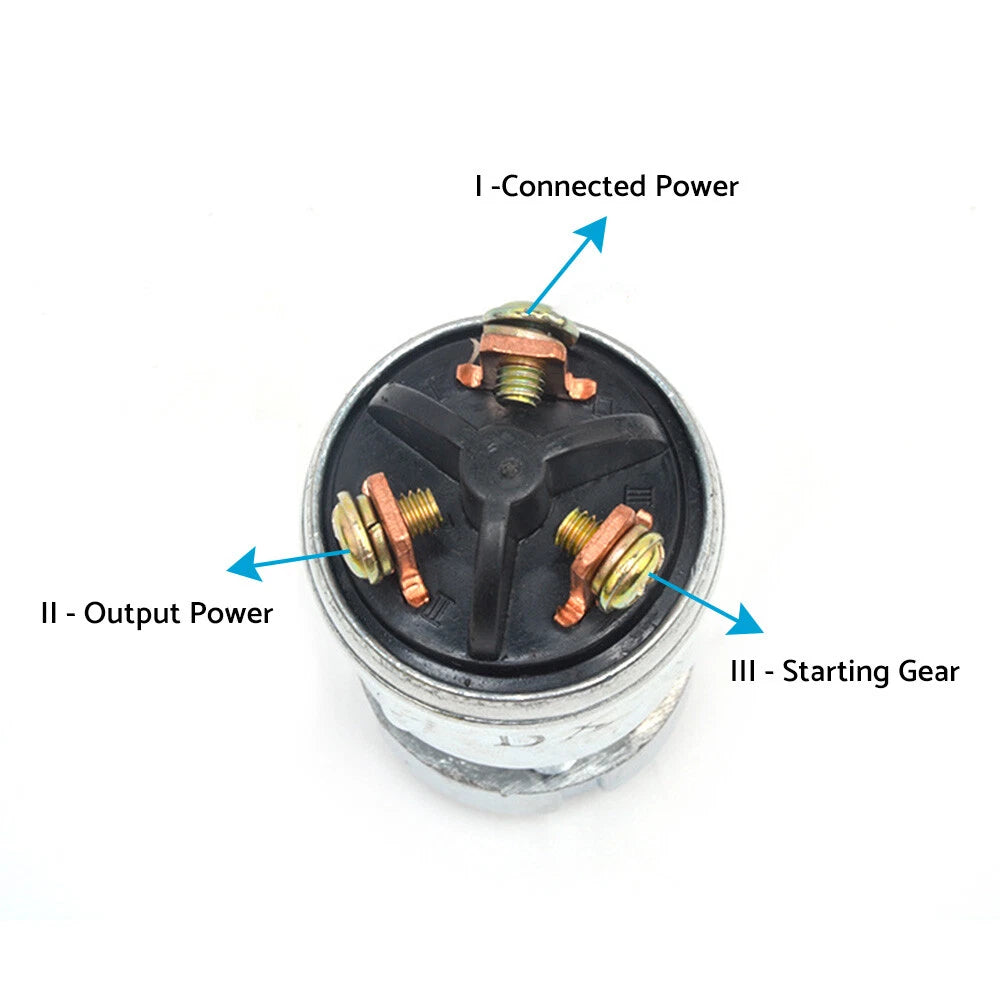 3 Position Ignition Switch Key Lock for Motorcycle Tractor (Universal)