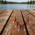 Rubber Lure Bait Rig with Luminous Bean for Sabiki Fishing (Sea/Freshwater)