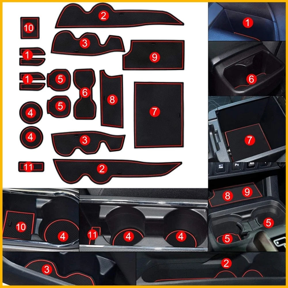 Liner Accessories for Toyota Tacoma (2016–2022) - Console & Door Pocket Inserts