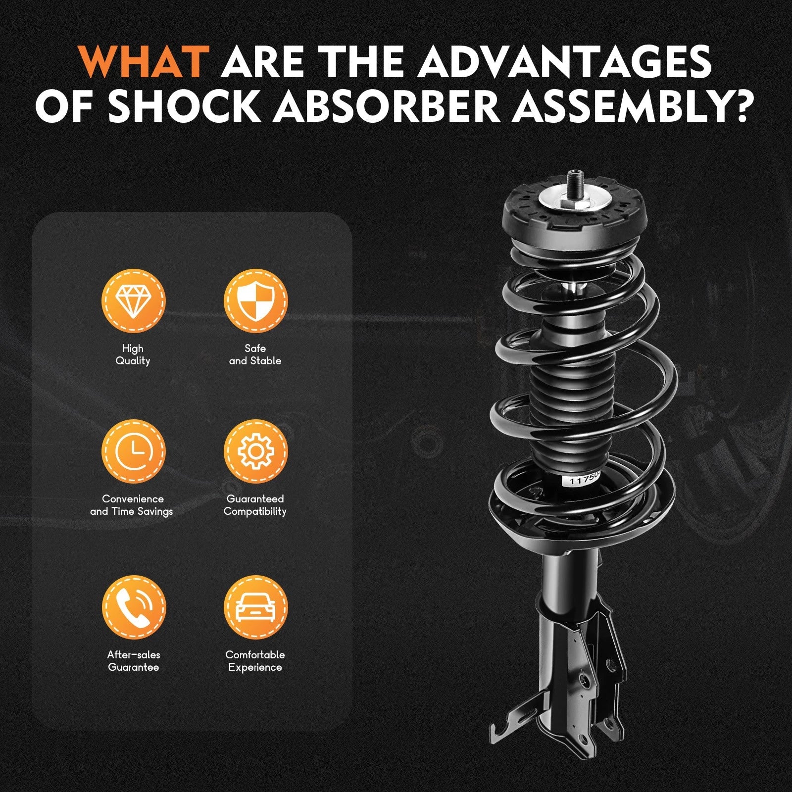 Front Complete Struts Spring Shocks Absorber Assembly for Buick Lacrosse (2010–2016)