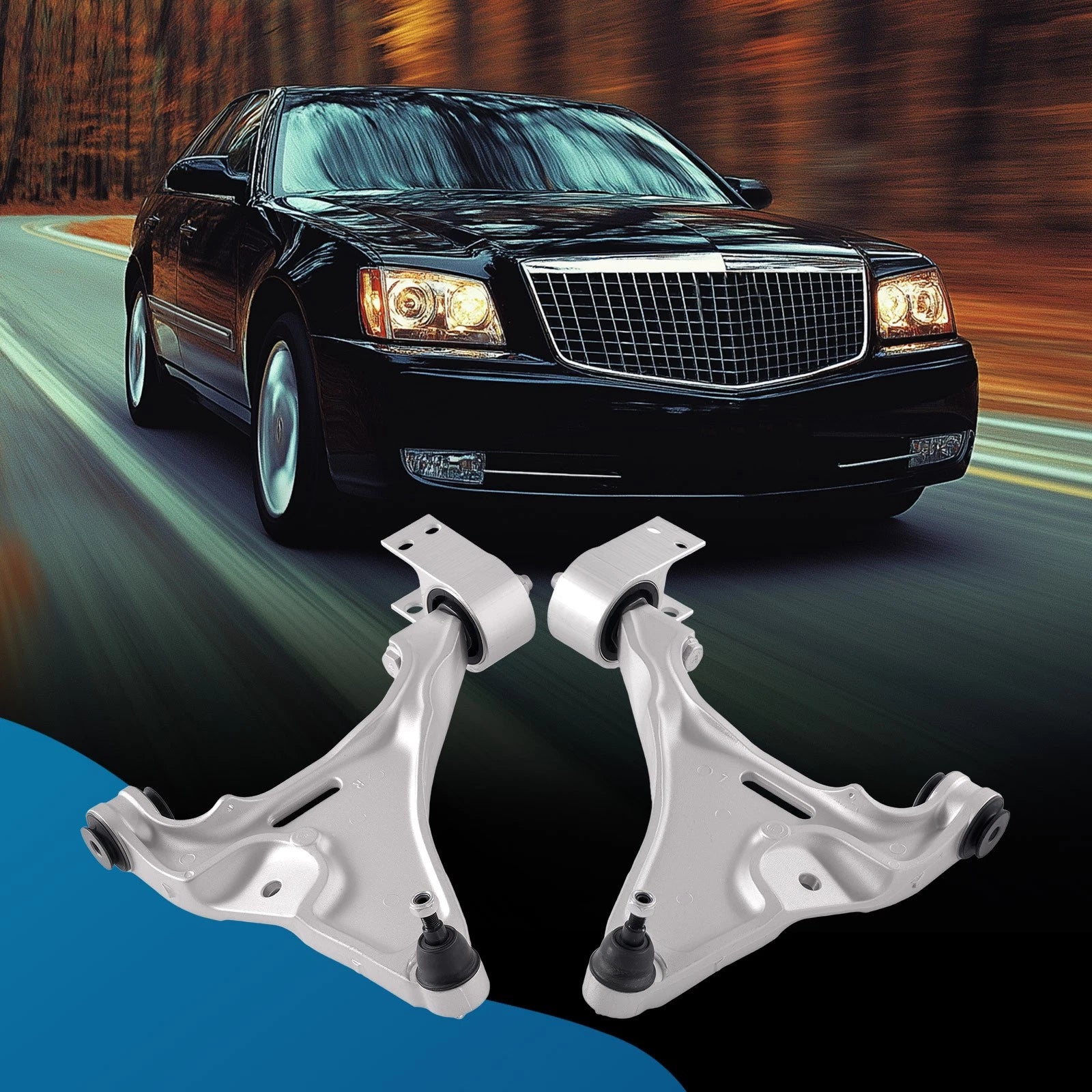 2X Front Lower Control Arms for Cadillac DTS Buick Lucerne (2006–2011)