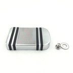 Chrome Aluminum Edge Cut Brake Pedal Pad Cover for Harley Sportster Dyna (1982–2017)