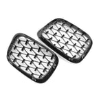 Honeycombe Front Bumper Mesh Grille Black for BMW E39 5-Series (1999-2003)