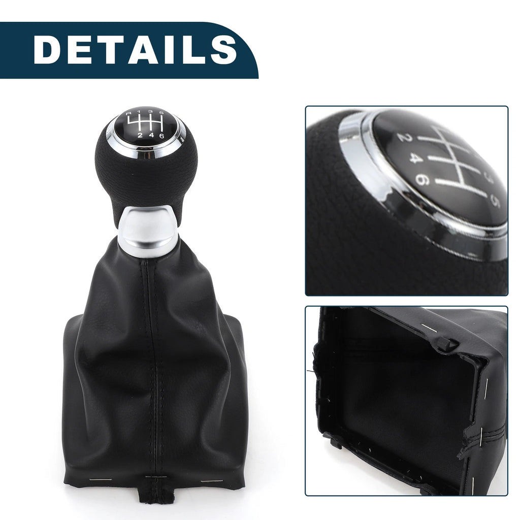 6 Speed Gear Shifter Knob with Cover No. 8K0863278H for Audi A4 B8 (2007–2015)