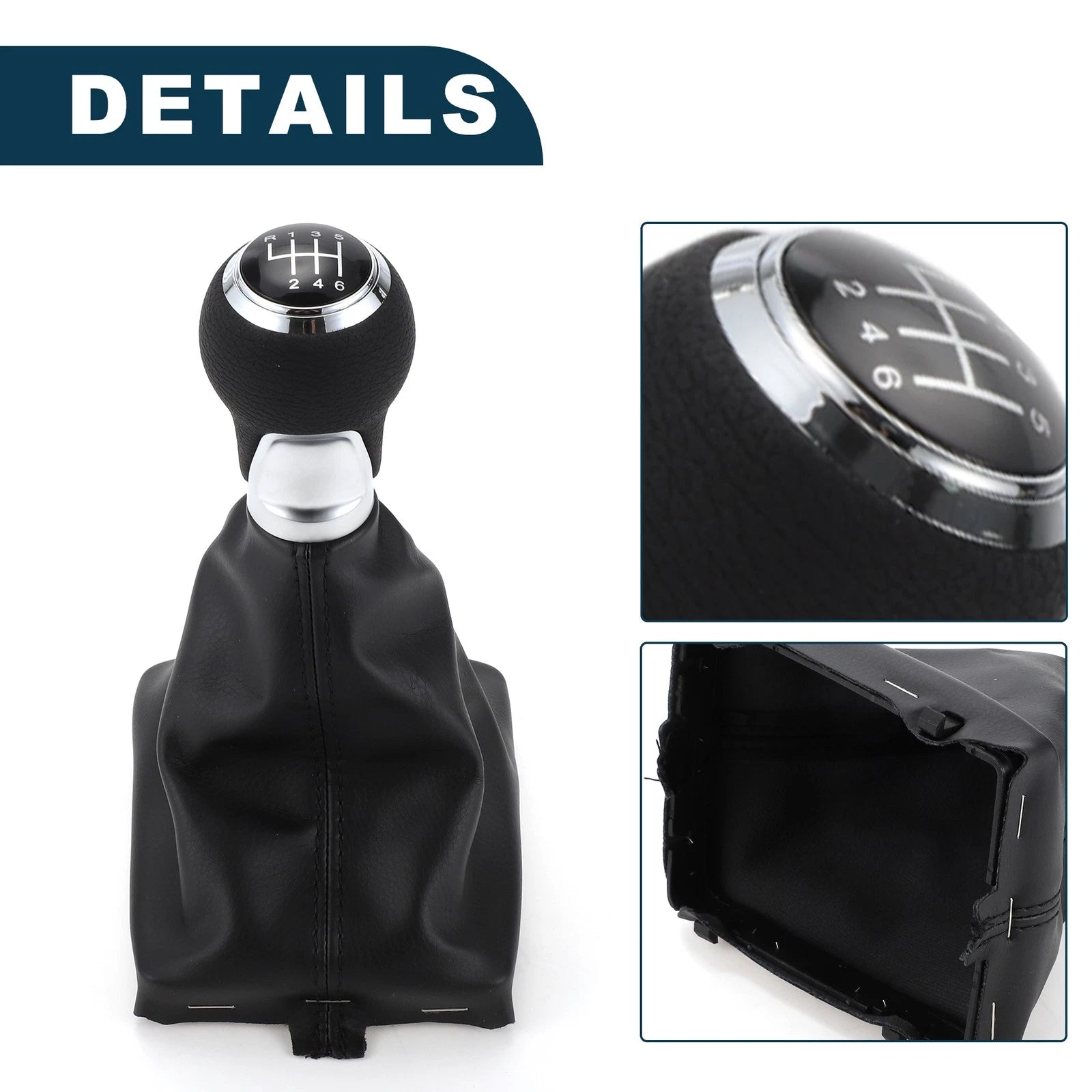 6 Speed Gear Shifter Knob with Cover No. 8K0863278H for Audi A4 B8 (2007–2015)