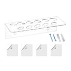 11 Hole Acrylic Wall Mount Tool Holder for Hairdressing Scissors