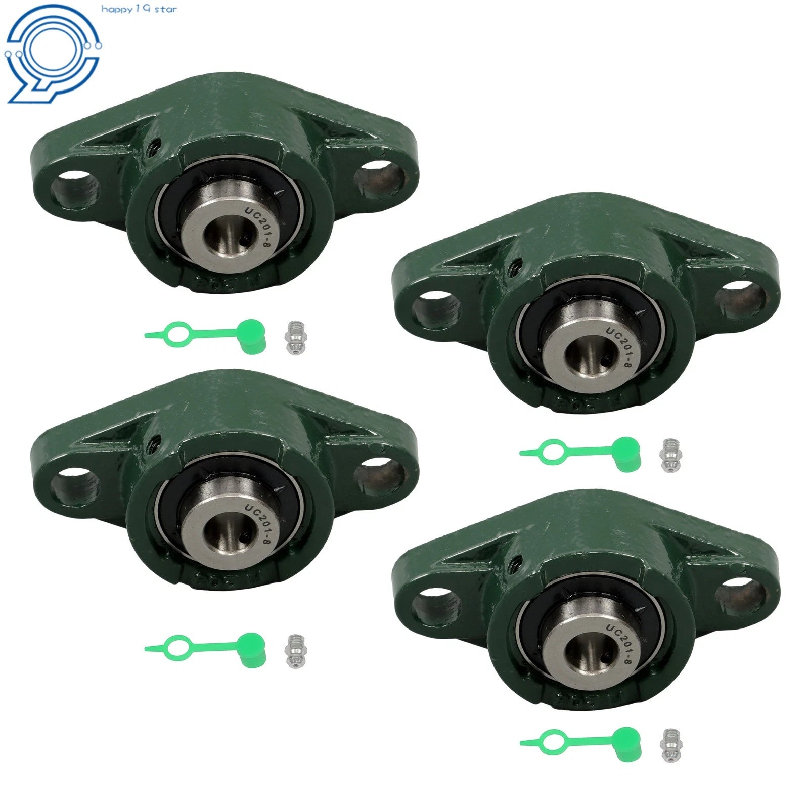 Set of 4 Self-Aligning 2-Bolt Pillow Block Bearings for Various Models