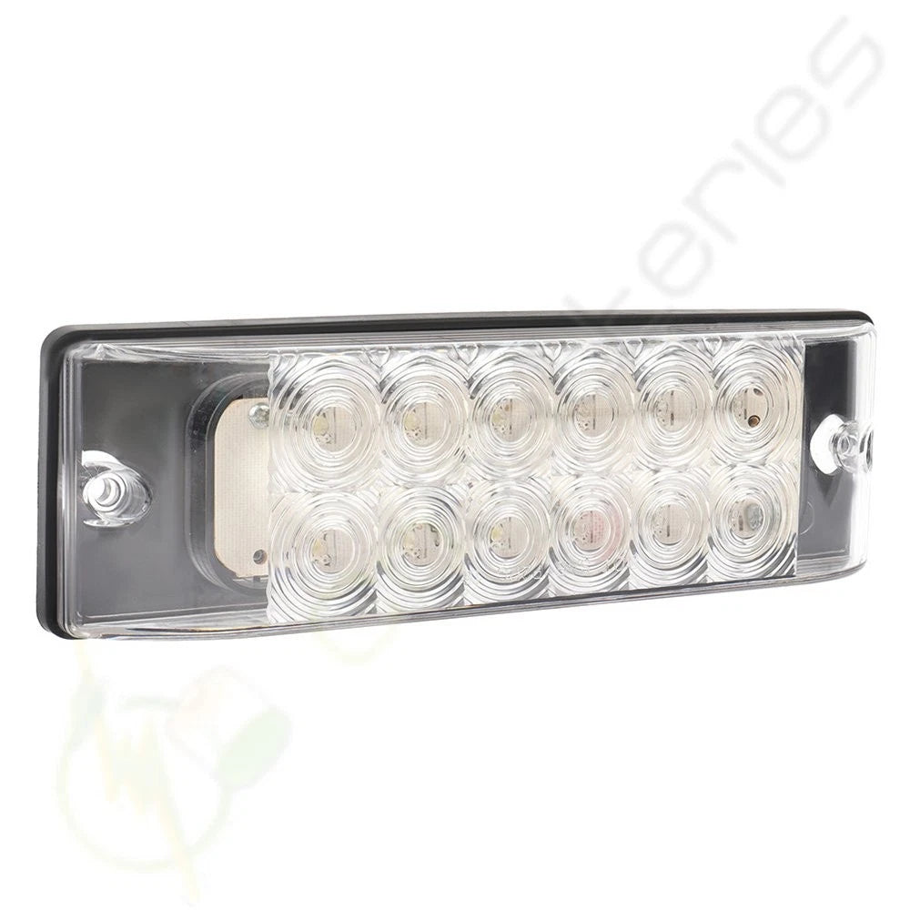 15X LED 8" White Side Turn Tail Light for Pickup Truck Lorry Van