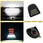 2X LED License Plate Light Red DRL Tube for Chevy Silverado GMC Sierra 1500 (2019–2023)