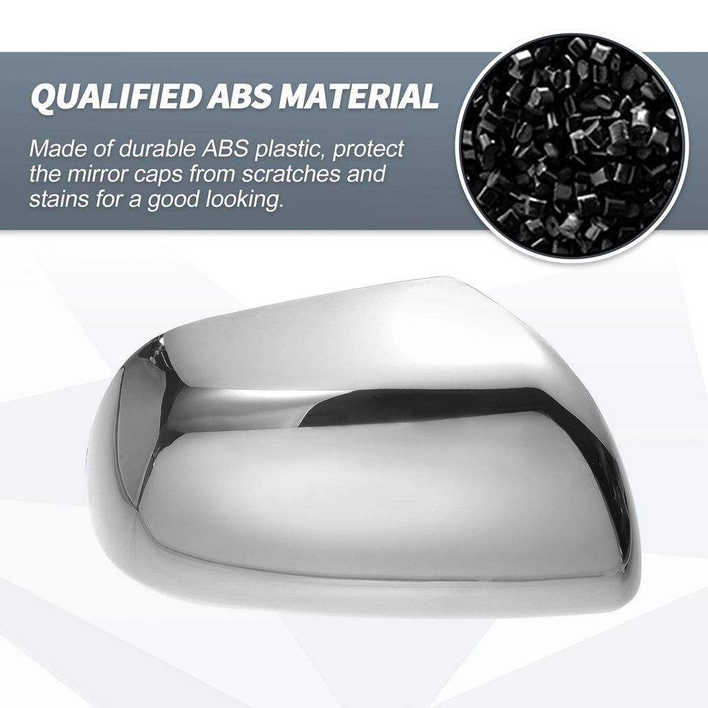 Set of 2 Rearview Mirror Cover Overlay Chrome for Toyota Sienna (2011–2020)
