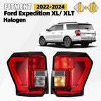 Set of 2 Halogen Tail Lights Chrome for Ford Expedition XL/XLT (2022–2025)