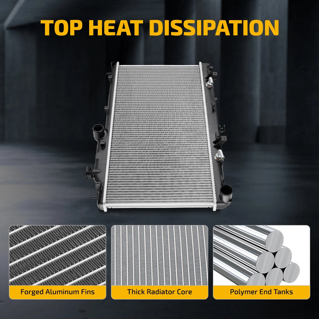 Aluminum Radiator for Subaru Forester 2.5L (2009–2013) w/ Oil Cooler
