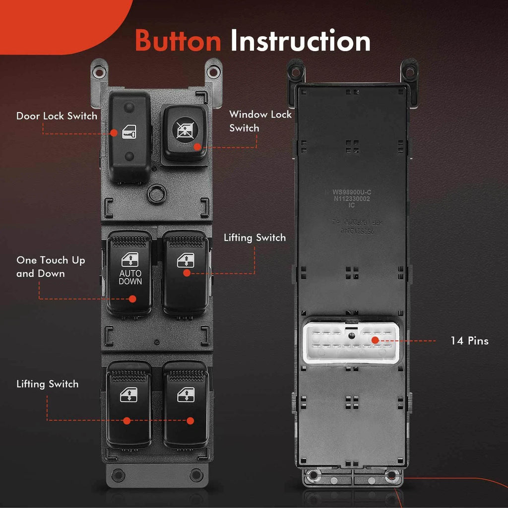 Power Window Switch for Kia Rio/Rio5 (2007-2010)