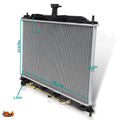 Aluminum Core Radiator for Dodge Attitude/Hyundai Accent (2006–2012) DPI-2896