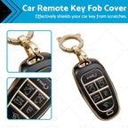 6 Button TPU Key Fob Cover for Hyundai Sonata Tucson Santa Fe (2010–2020)