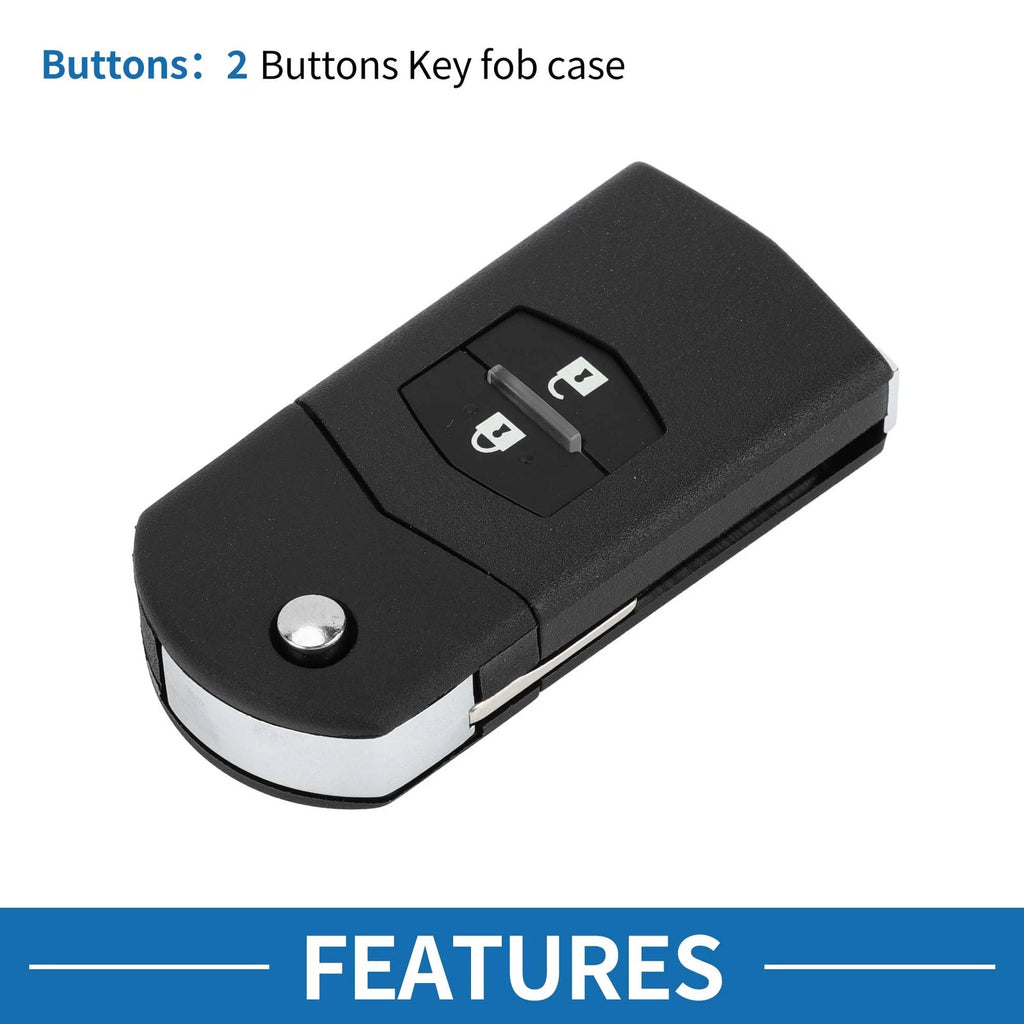 2X Keyless Entry Remote Key Shell Case for Mazda CX-7, CX-9 (2006–2012)