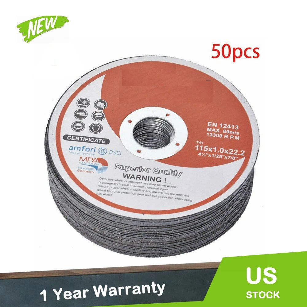 Cut-off Wheels for Metal & Stainless Steel (50 Pack)