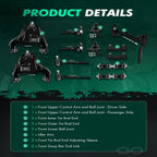 13PC Control Arms, Ball Joints, Tie Rods, Sway Bar for S10 Blazer (1999–2005)