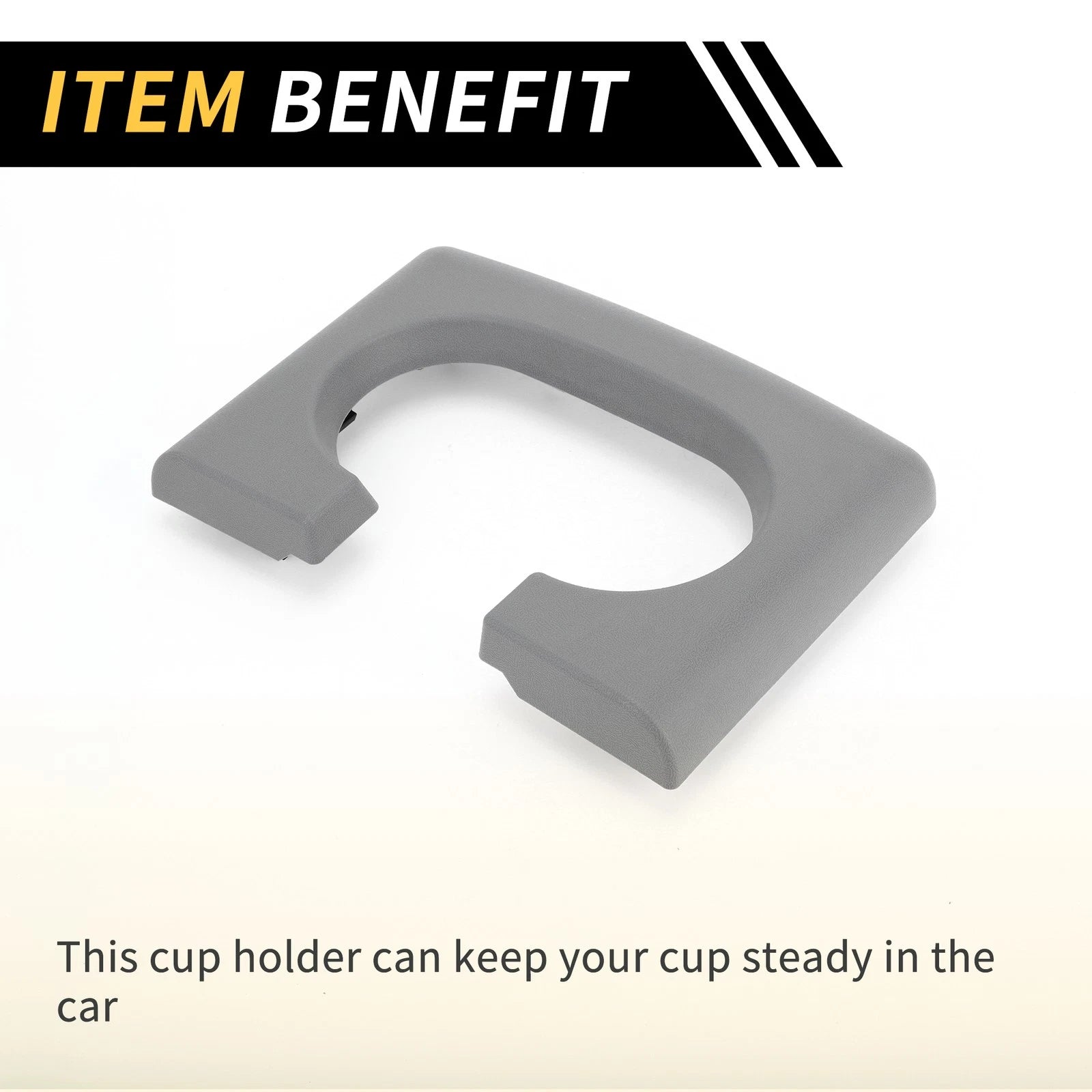 Center Console Cup Holder Pad for Ford F-150 (2004–2014) Gray