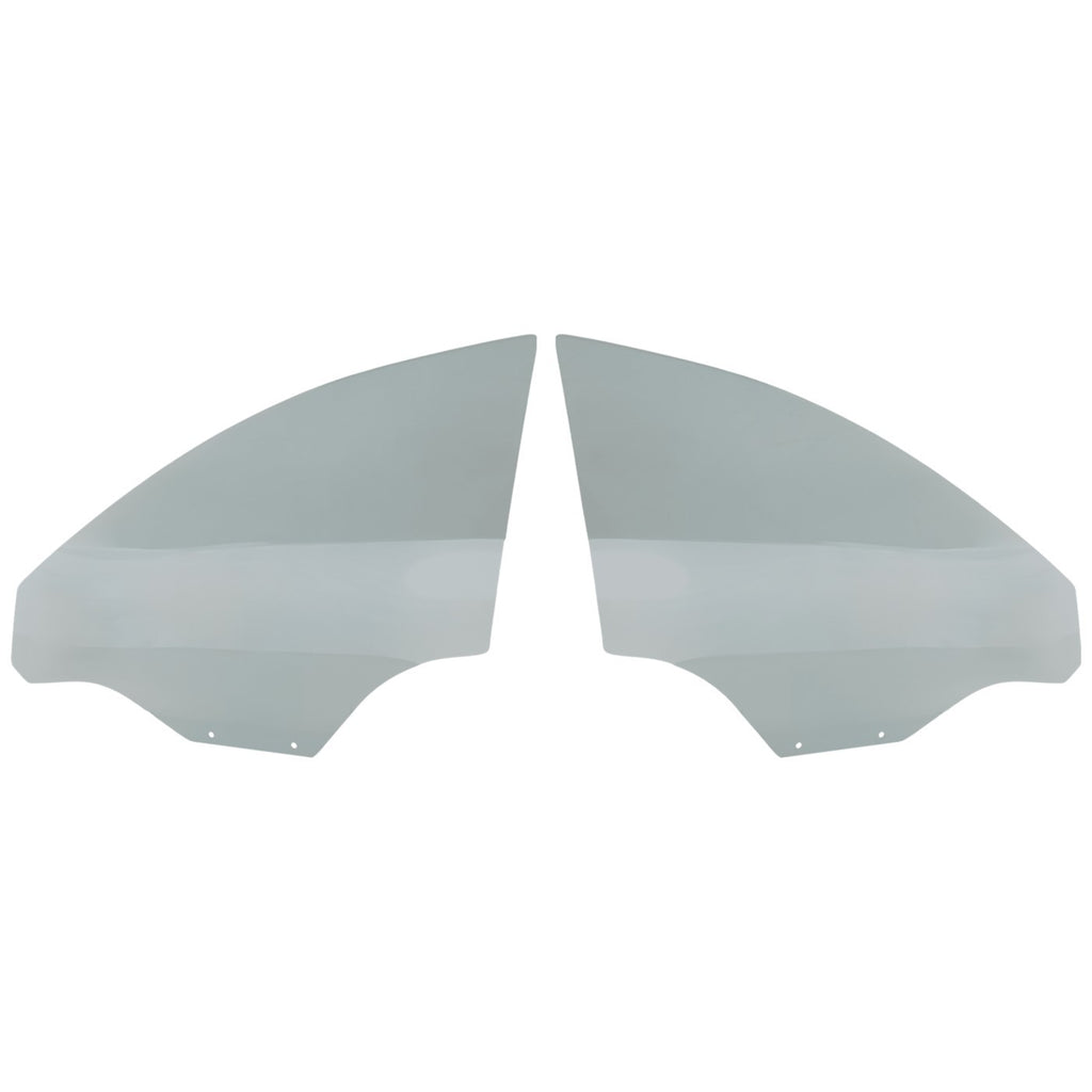 Set of 2 Front Door Glasses for Chevy Left Right Pair