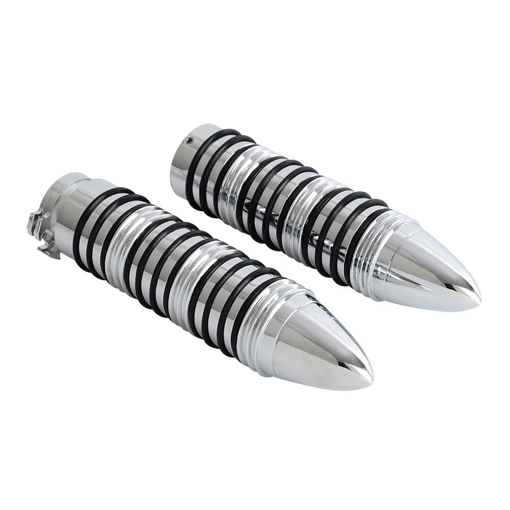 1" Spike Throttle Hand Grips for Harley Bobber Chopper Cruiser