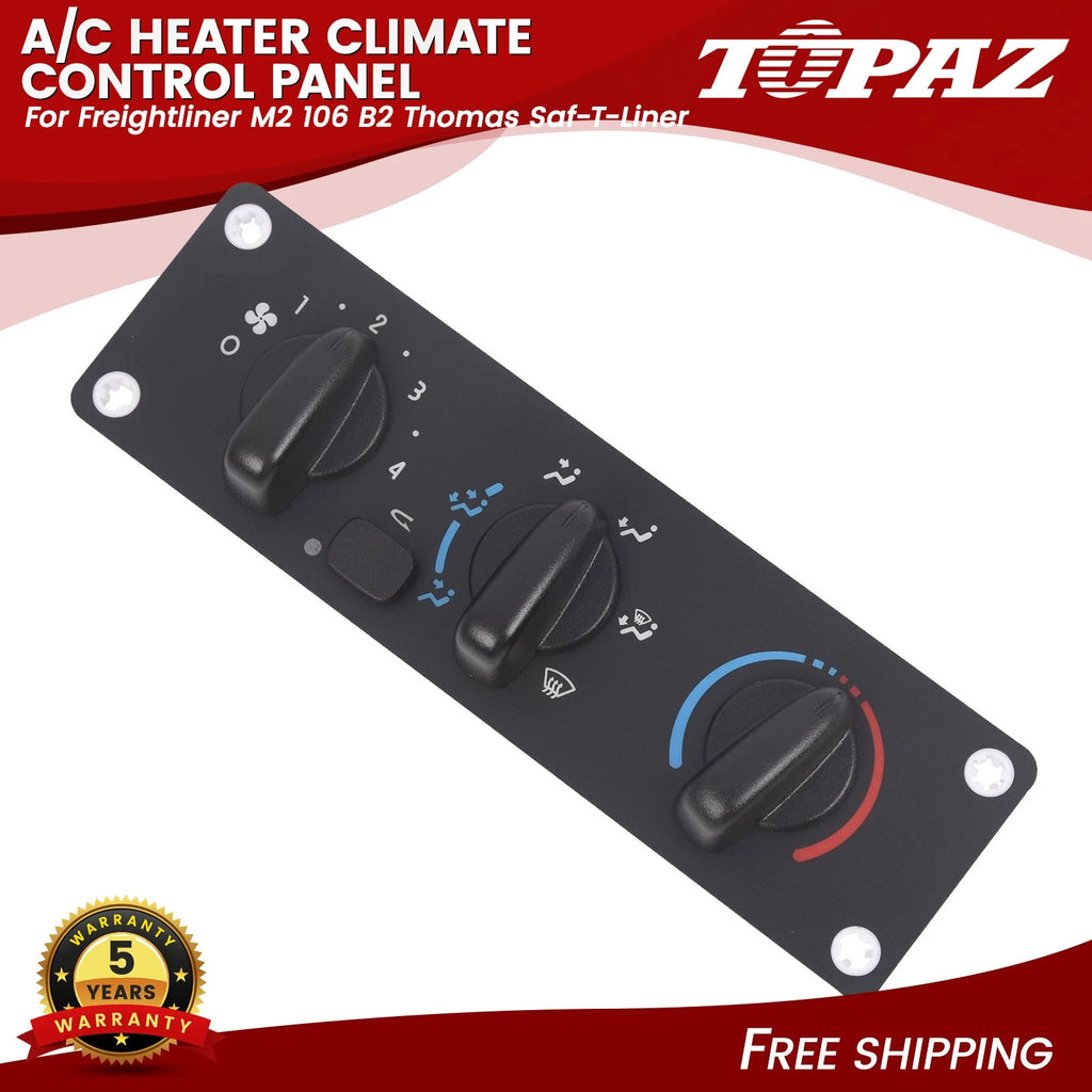 A/C Heater Climate Control Panel for Freightliner M2 106/112 