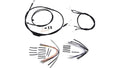 Burly Black Vinyl Cable Kit for Harley Dyna (1996–2005) 14" Ape Hanger