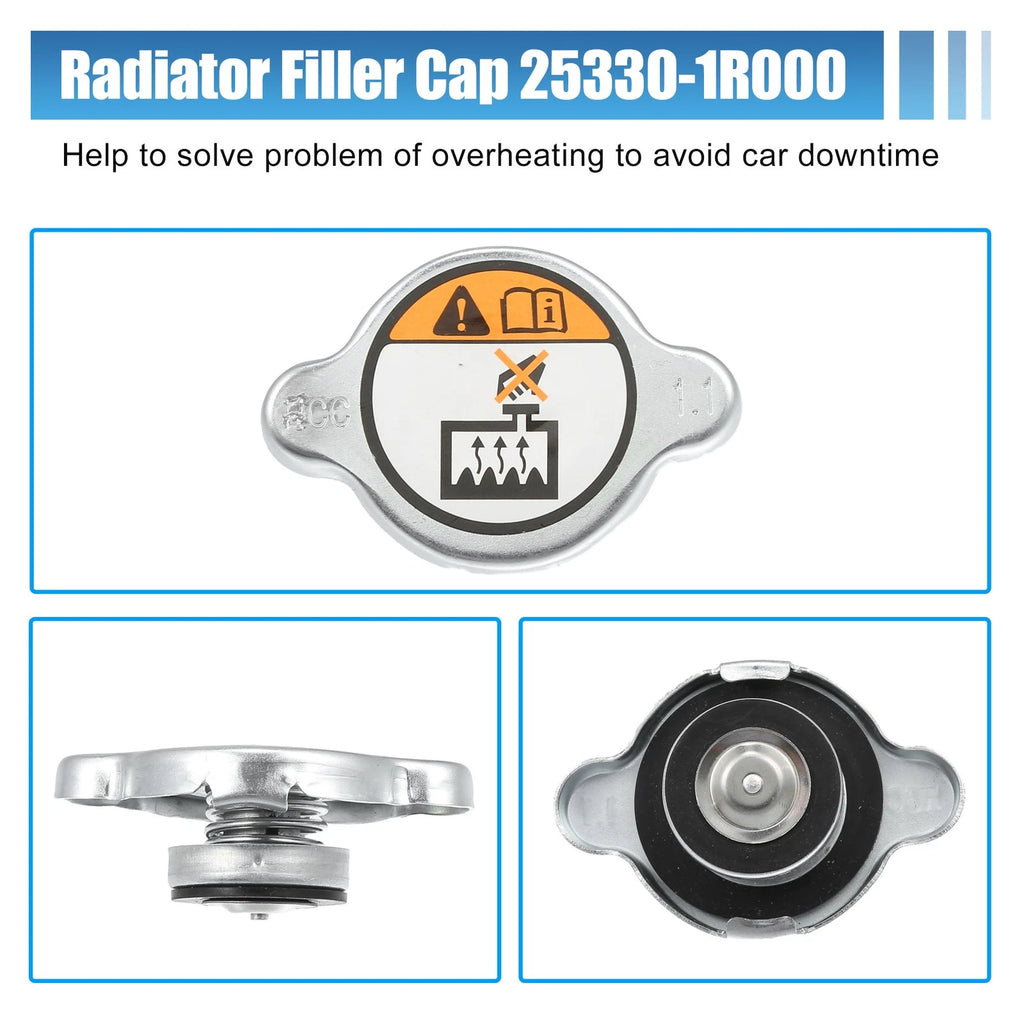 Engine Radiator Coolant Filler Neck for Hyundai Accent (2000–2015) 25329-1R200/25330-1R0