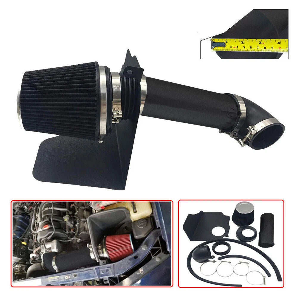 4" Black Heat Shield Cold Air Intake for Dodge 300/Challenger SRT8 (2005–2010)