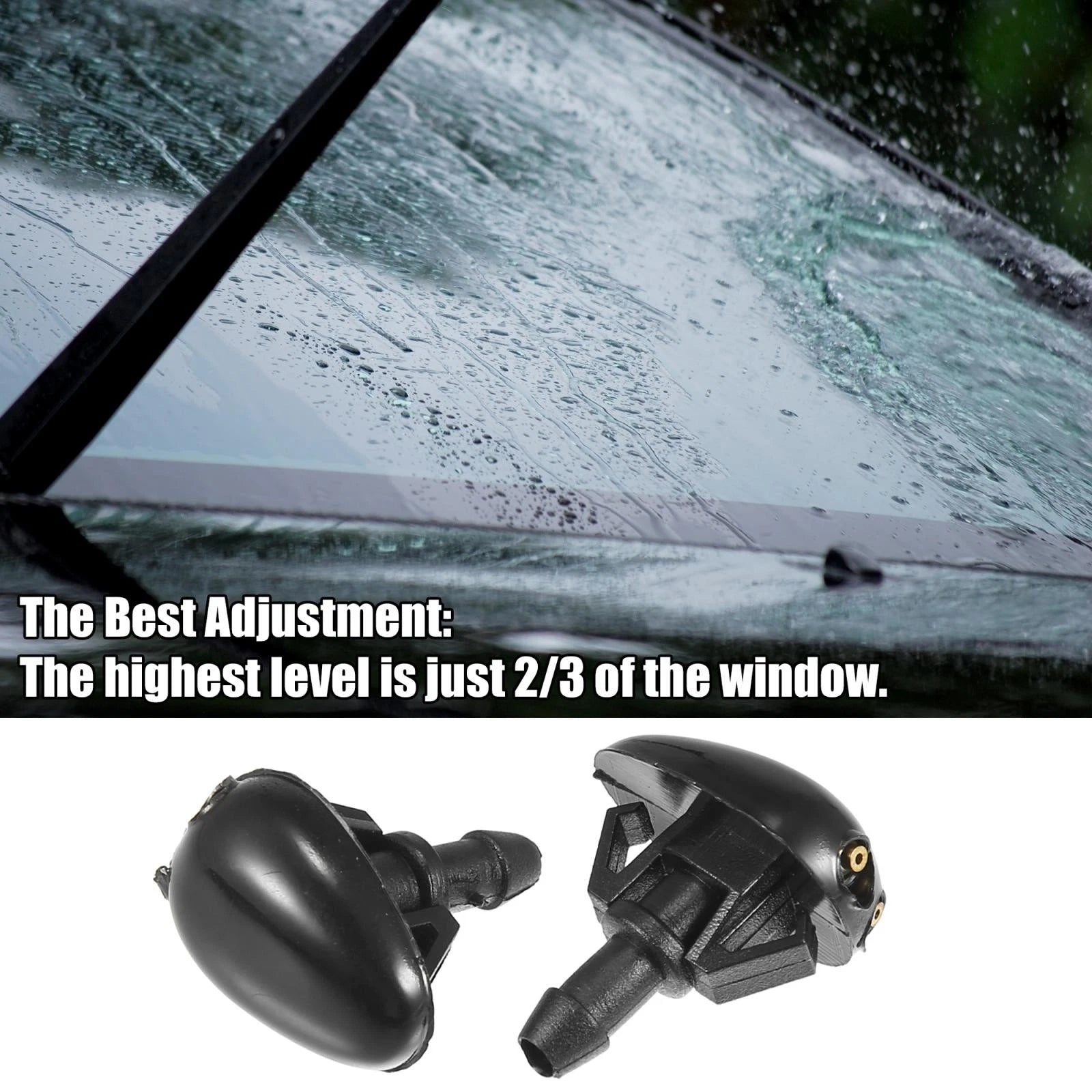3X Front Windshield Washer Nozzle Kit 28931-3S500 for Nissan Frontier (1998–2004)