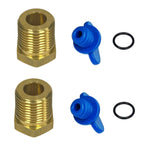 2X Exhaust Manifold Drain Plug Kit for Volvo Penta 4.3 5.0 5.7 7.4 8.2L (Repl 479956)