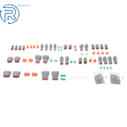 Set of 12 12-Pin Connectors with Solid Terminals for Automotive Use