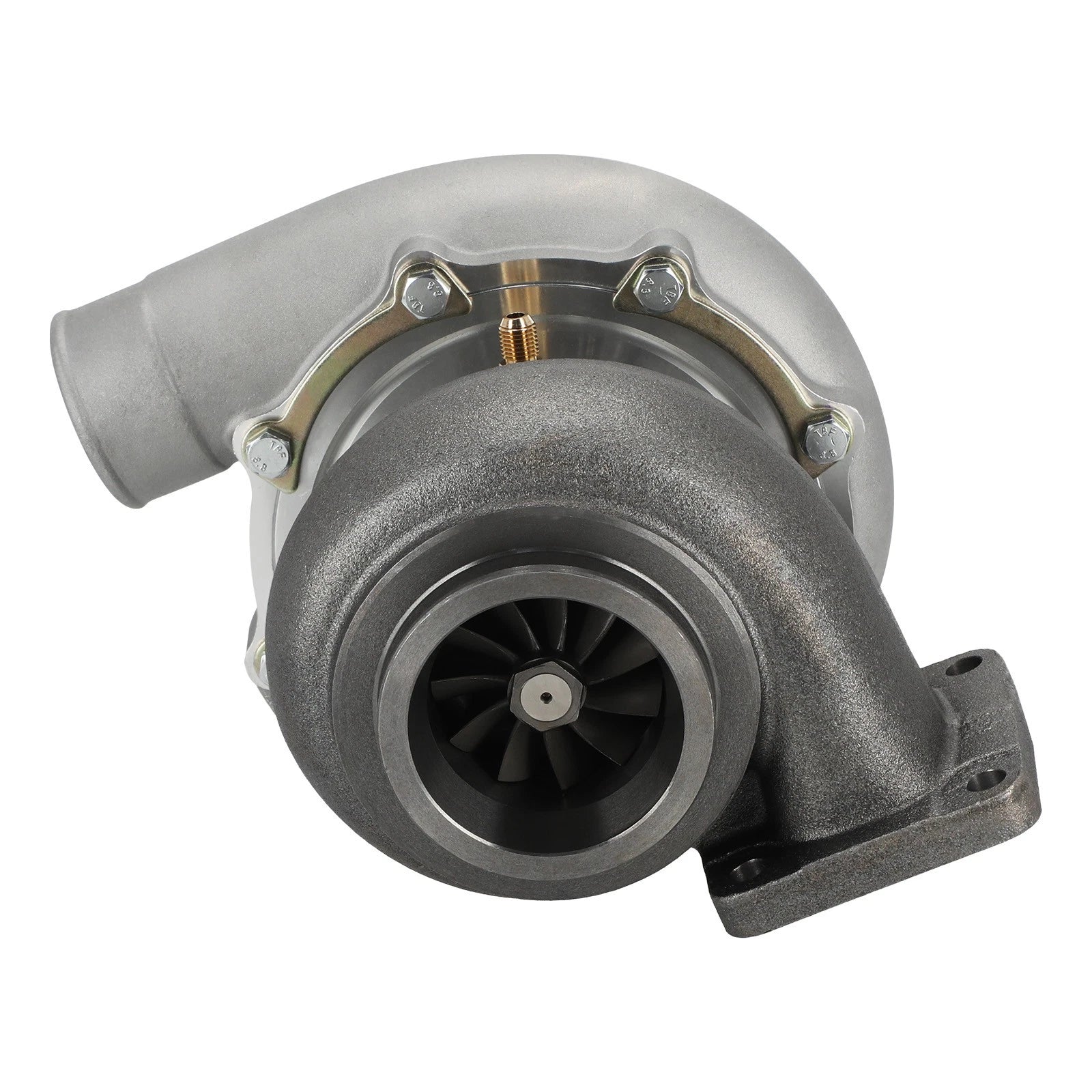 T76 T4 Turbo .96 A/R .80 A/R Trim Oil Cooled with Heat Shield for Universal